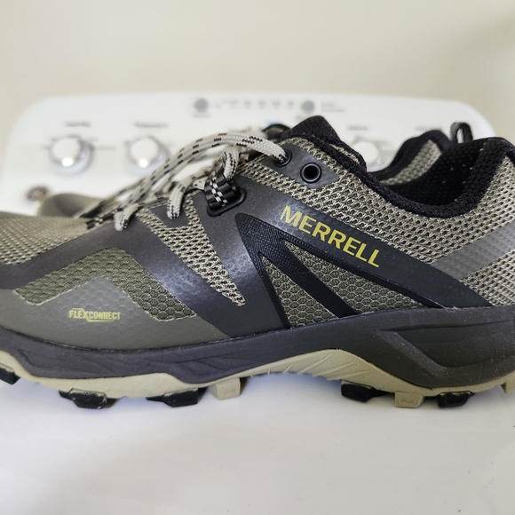 Merrell Men's MQM Flex2 Dark Gray/Green/Black Hiking Shoes - Picture 5 of 7